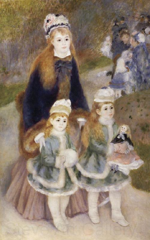 Pierre-Auguste Renoir Mother and children France oil painting art